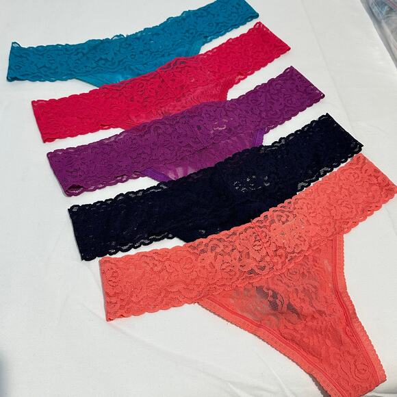Felina Other - 5 Pack NEW Felina Lace Thongs - Size L Large